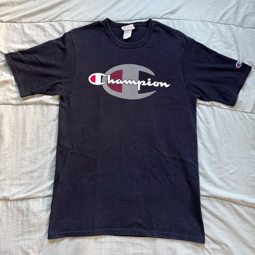 Champion Men's Black Logo T-Shirt